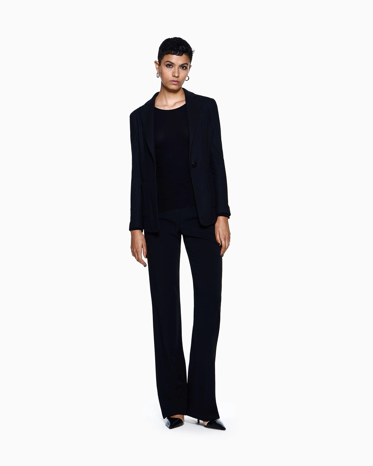 Long sleeve jumper in seamless viscose blend