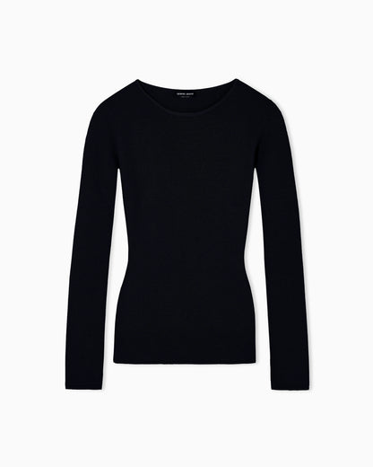Long sleeve jumper in seamless viscose blend