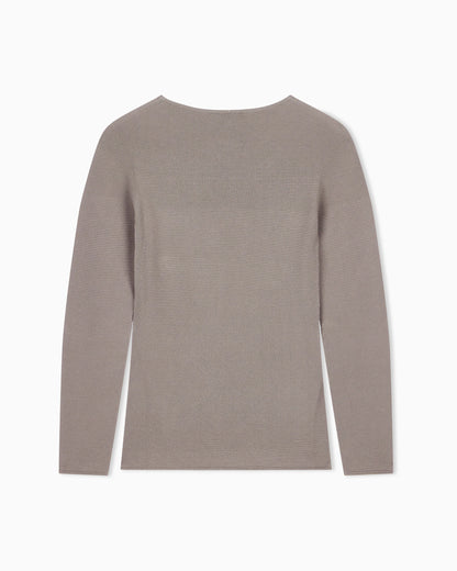 Long sleeve jumper in seamless viscose blend
