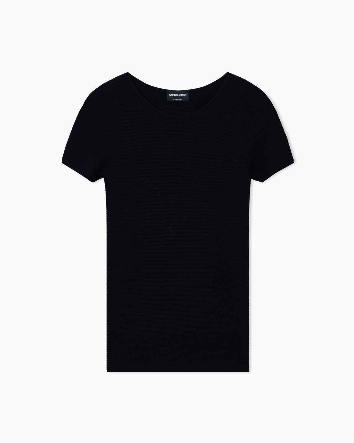 Crew neck jumper in seamless viscose blend