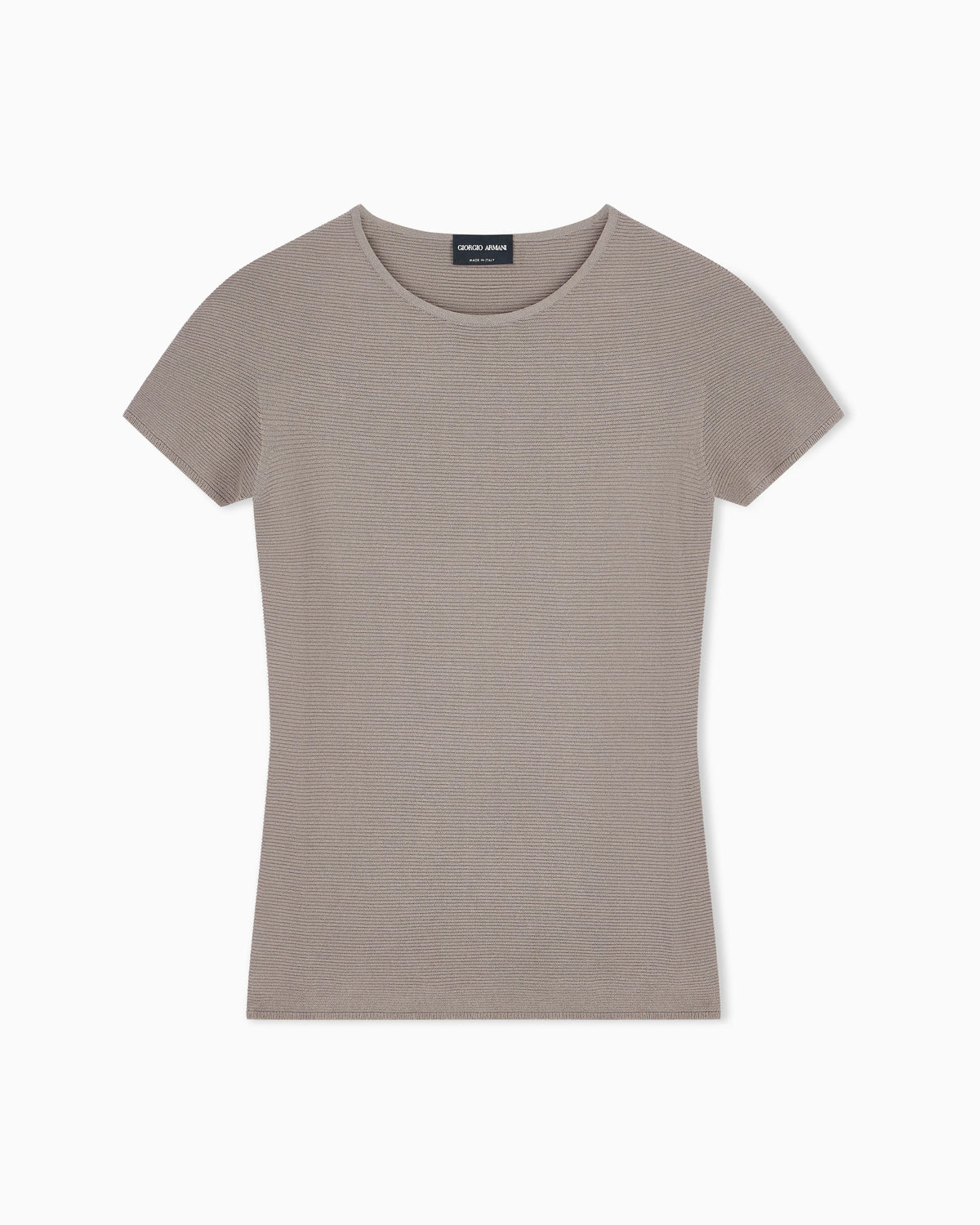 Crew neck jumper in seamless viscose blend