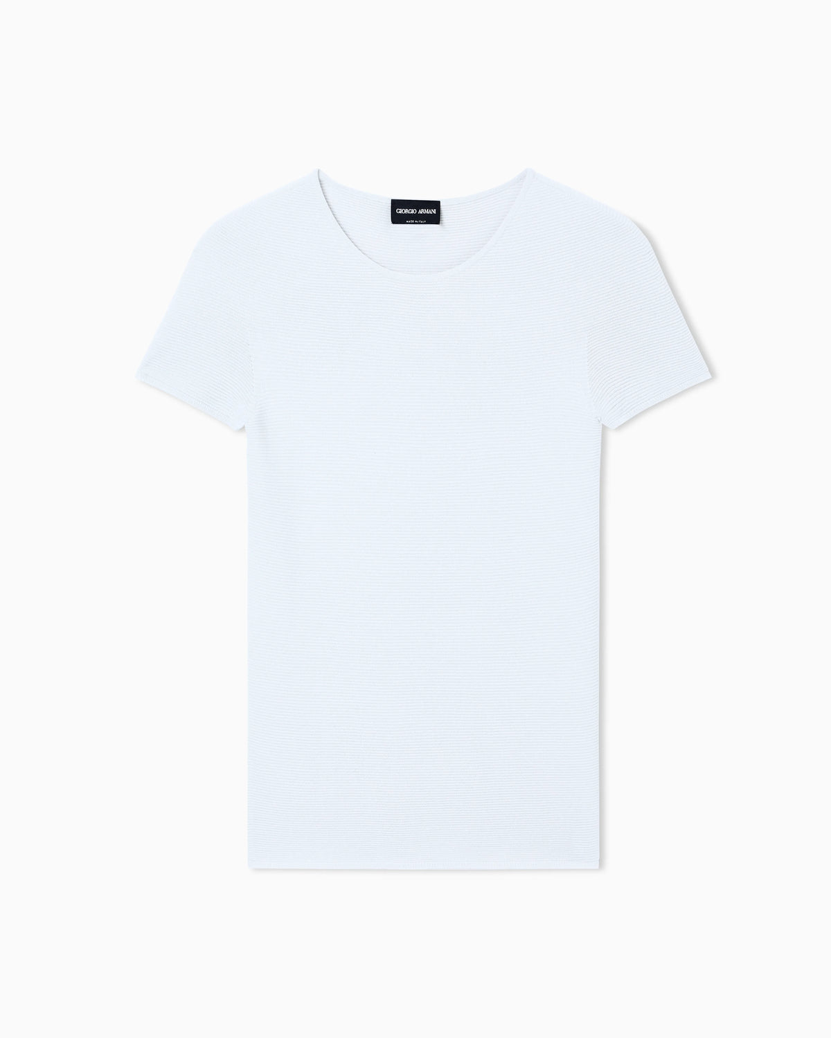 Crew neck jumper in seamless viscose blend