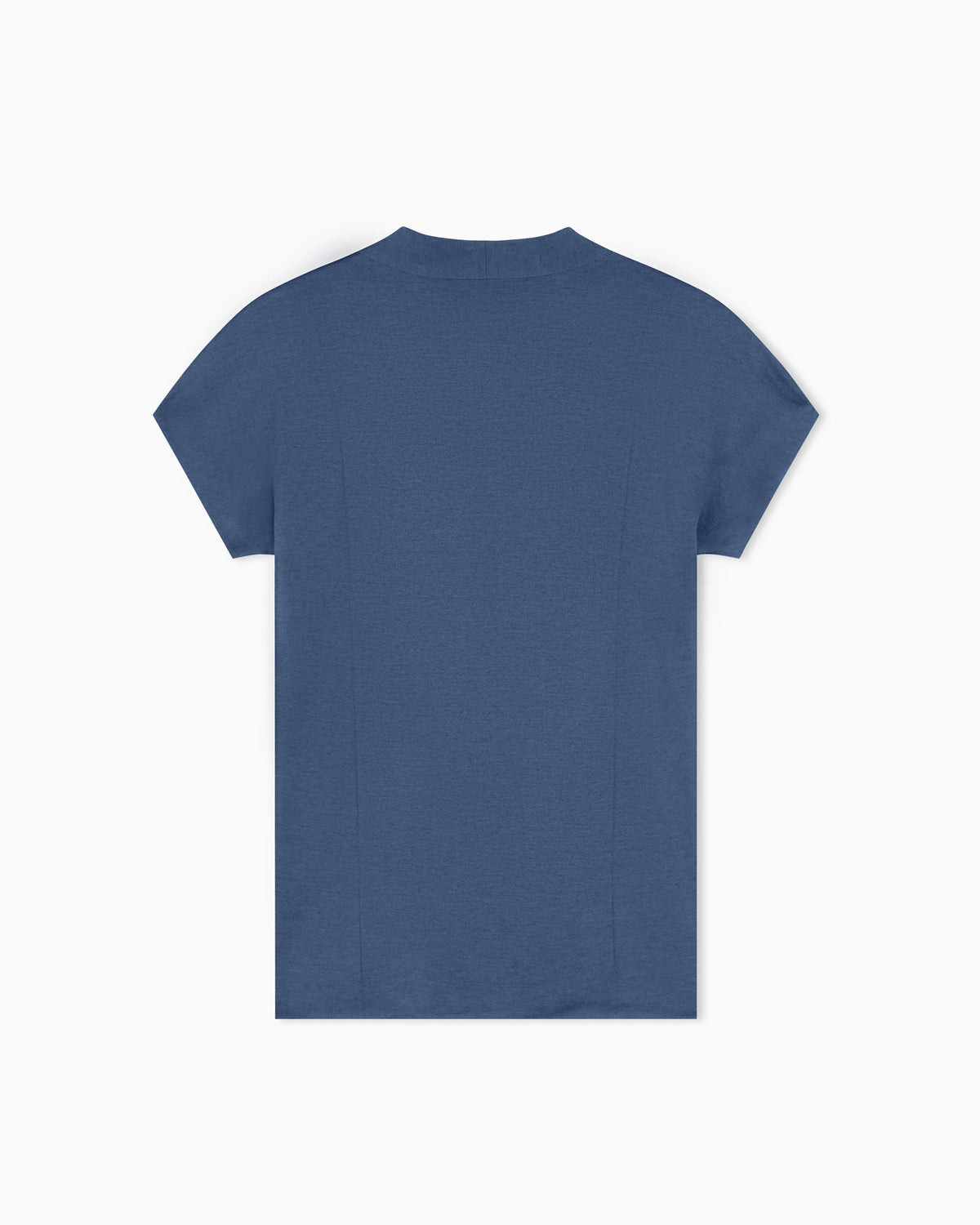 Short sleeve top  in knit with a deep V-neck