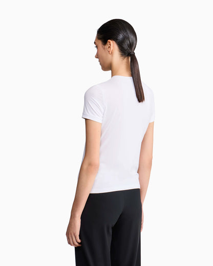 Jersey t-shirt with a crew neck and short sleeves