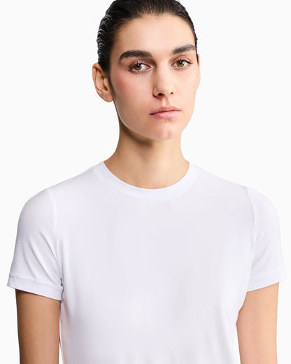 Jersey t-shirt with a crew neck and short sleeves