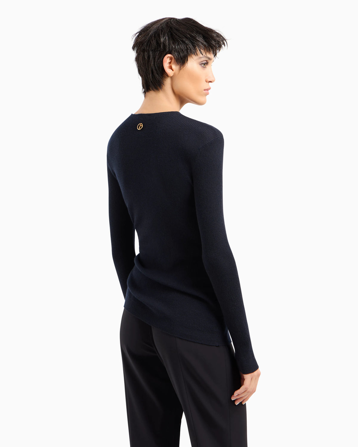 Pure cashmere crew-neck jumper