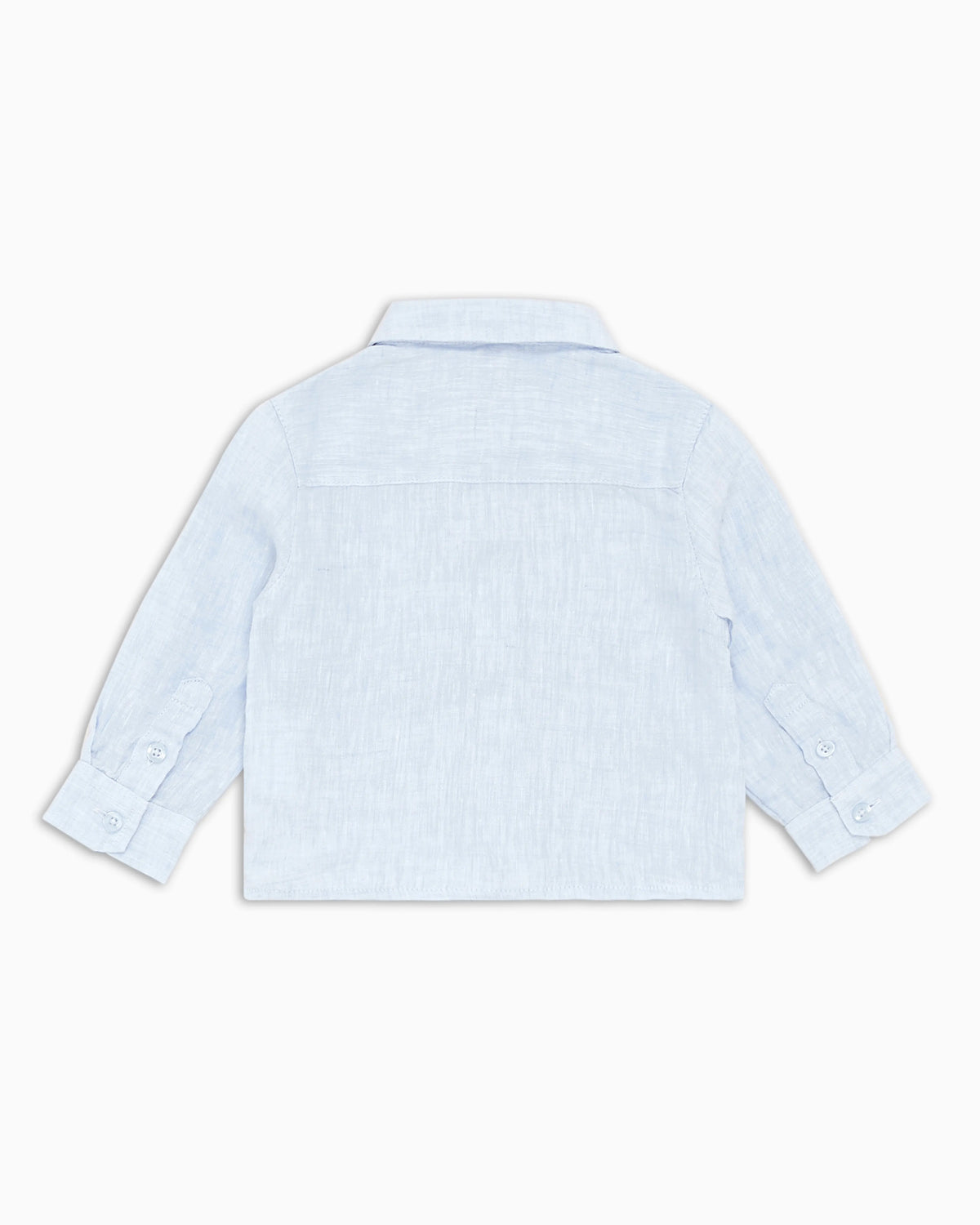 Linen shirt with eagle embroidery