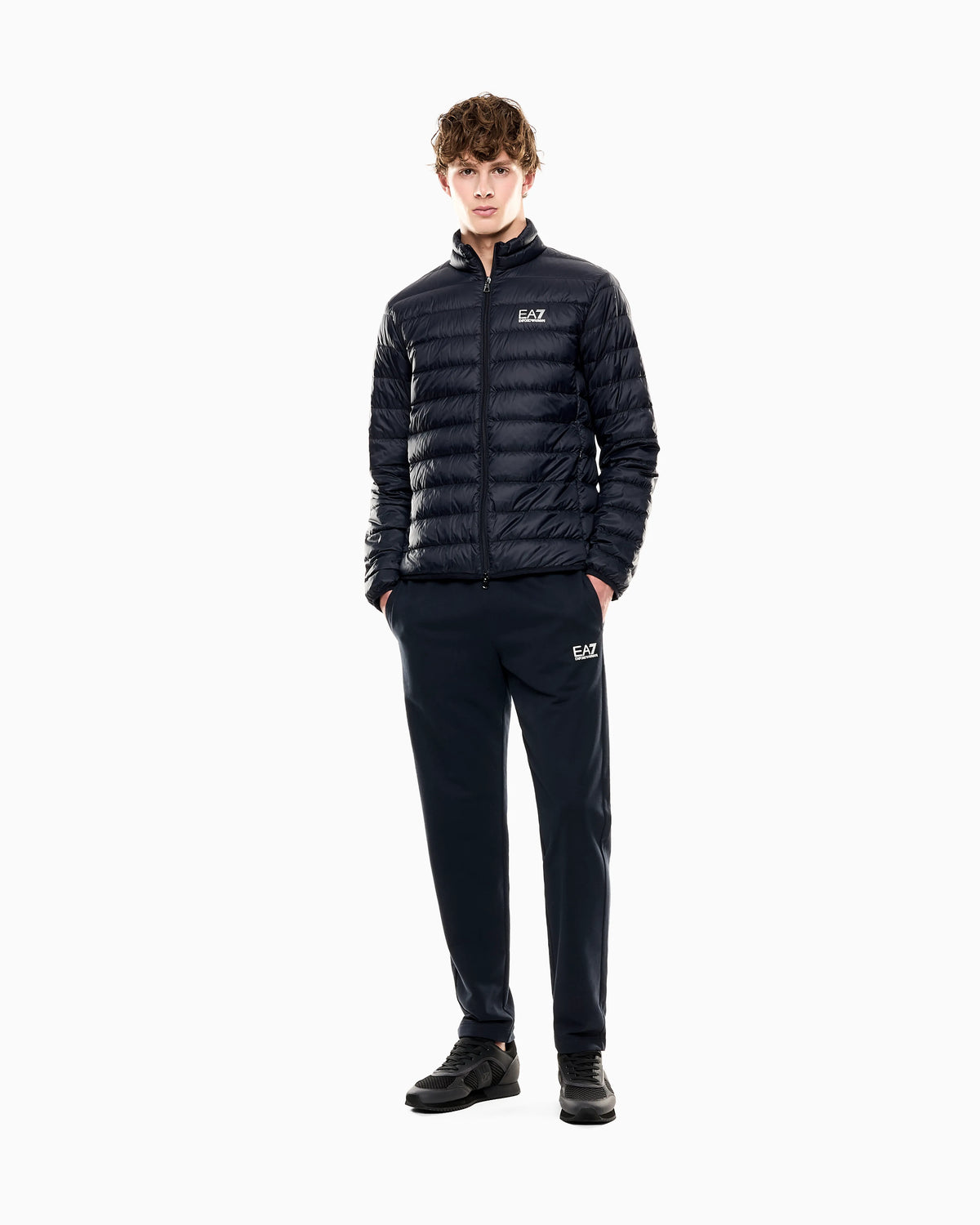 Packable down jacket with front zip Core Identity