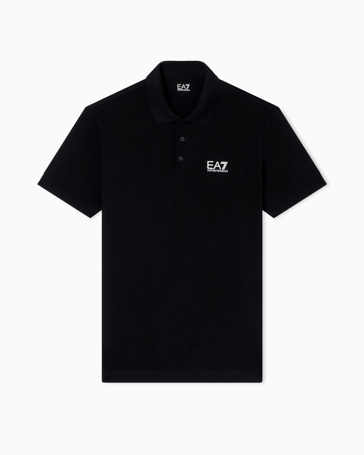 Stretch polo in cotton jersey with chest logo Core Identity