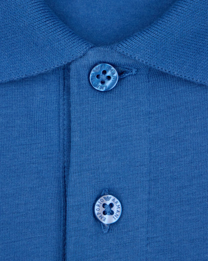 Stretch polo in cotton jersey with chest logo Core Identity