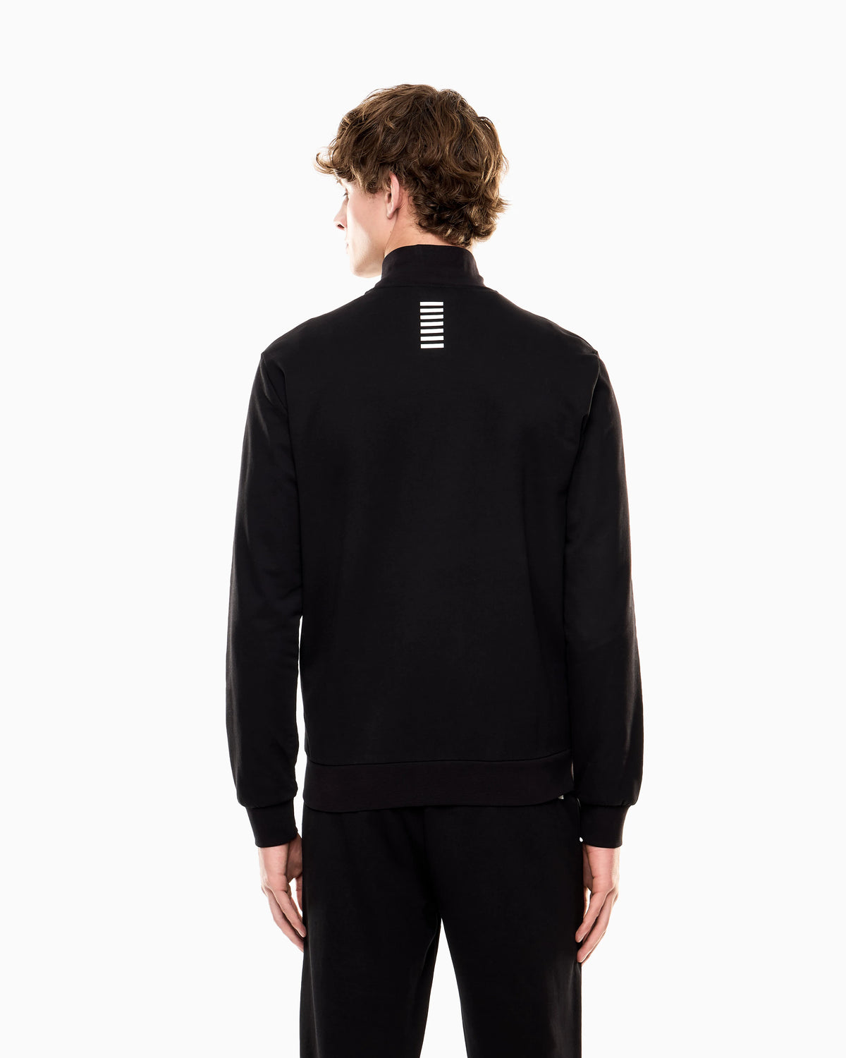 Cotton zip up with a stand-up collar and logo Core Identity