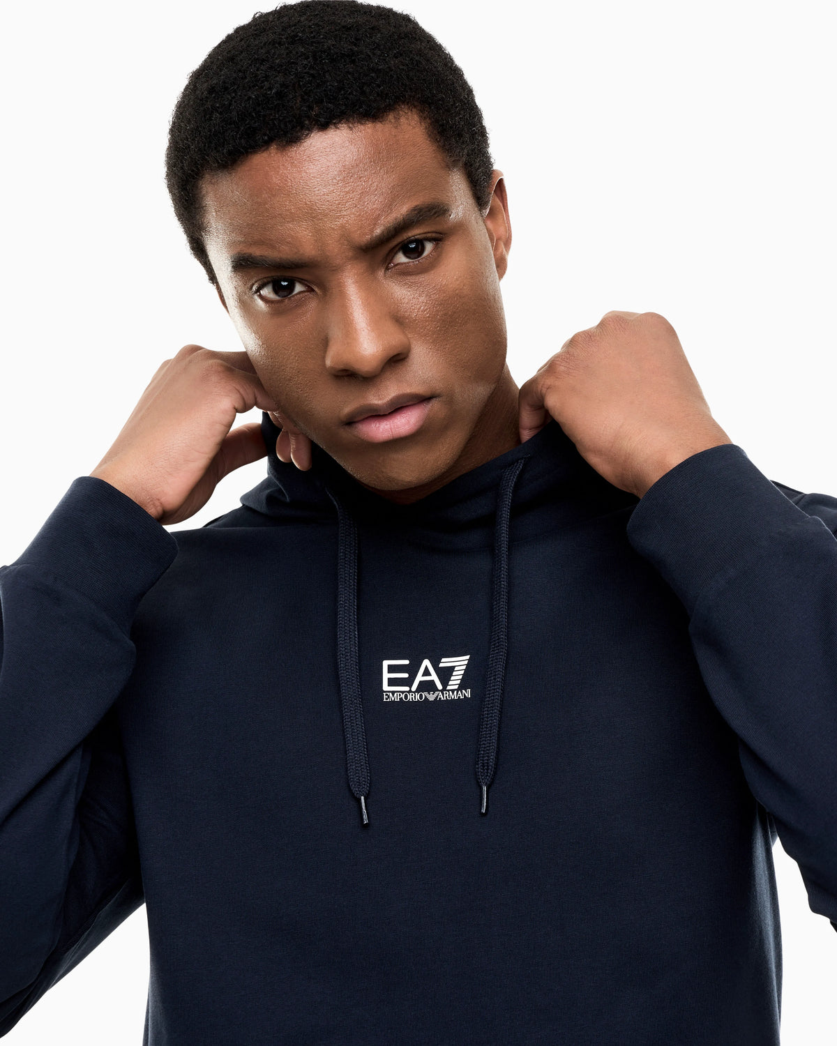 Cotton pullover hooded sweatshirt from Core Identity