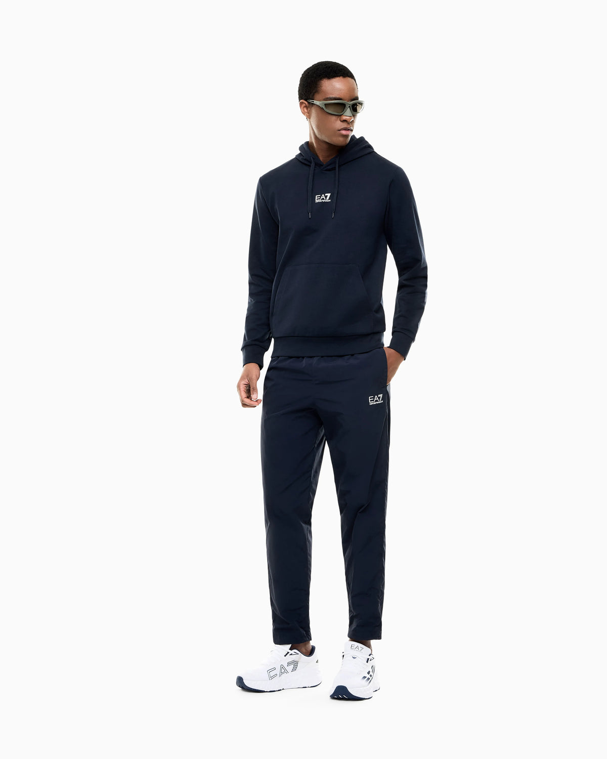 Cotton pullover hooded sweatshirt from Core Identity
