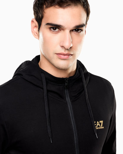 Fleece sweatshirt Core Identity in cotton with a chest logo