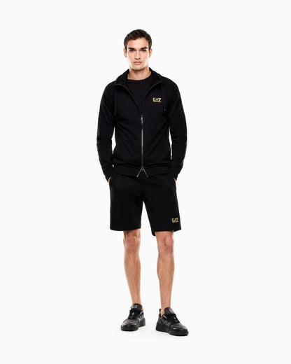 Fleece sweatshirt Core Identity in cotton with a chest logo