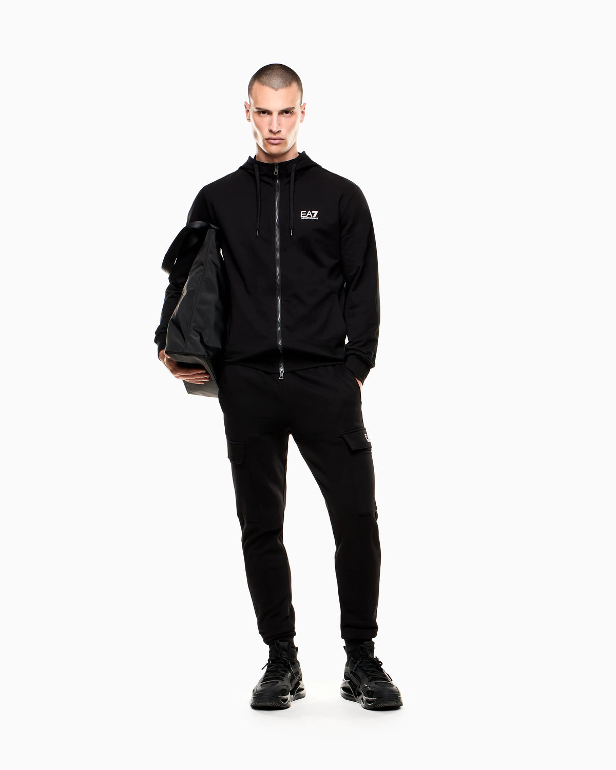 Fleece sweatshirt Core Identity in cotton with a chest logo