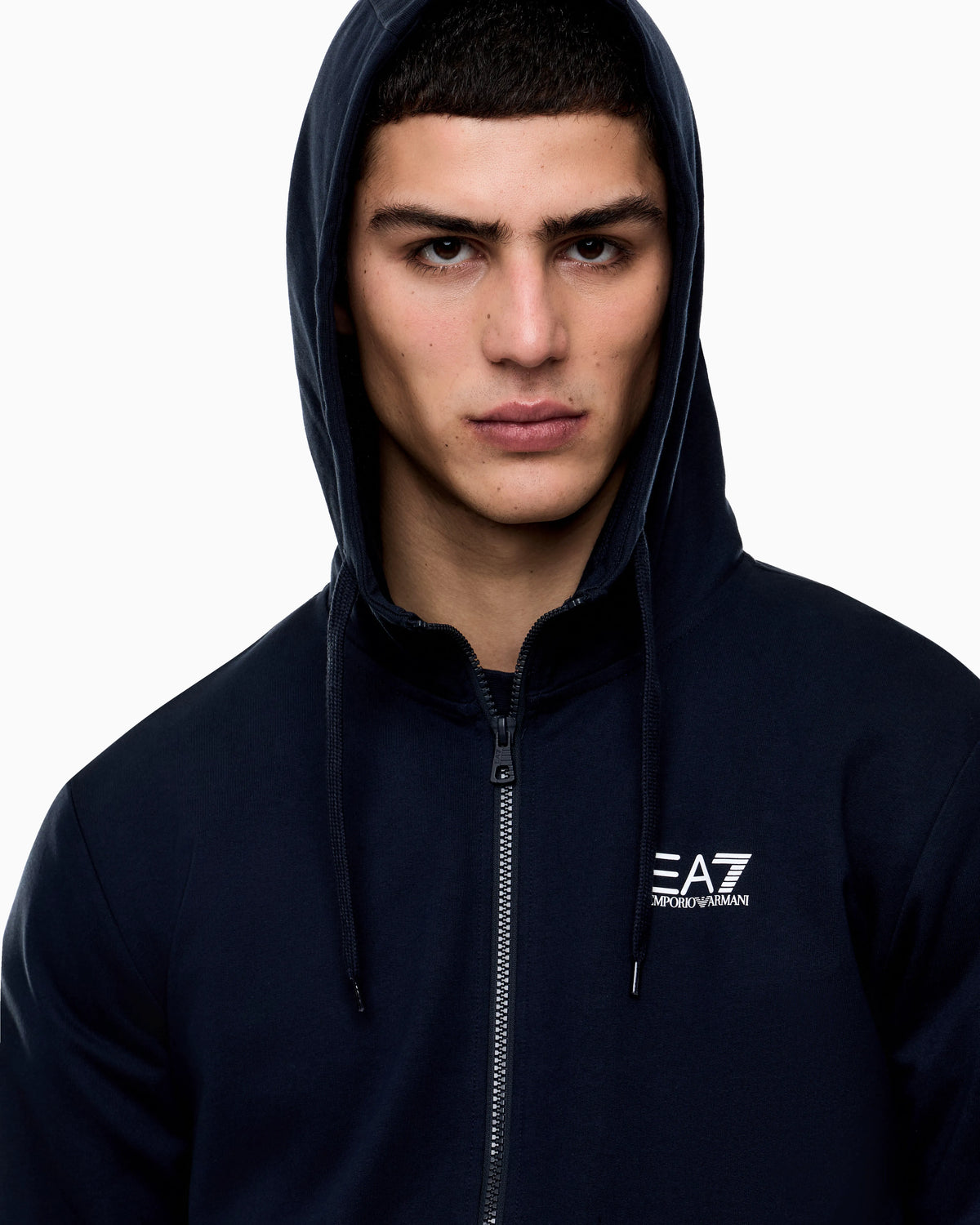 Fleece sweatshirt Core Identity in cotton with a chest logo