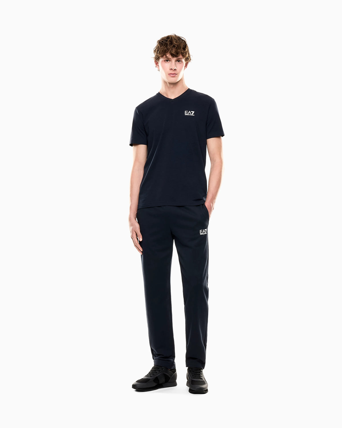 Stretch trousers in soft cotton with slim fit Core Identity