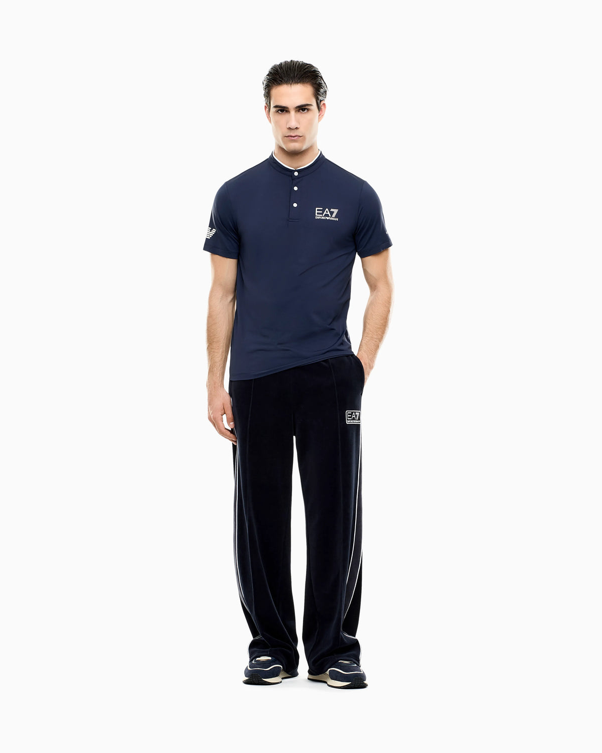 Ventus7 polo with henley collar Tennis Pro