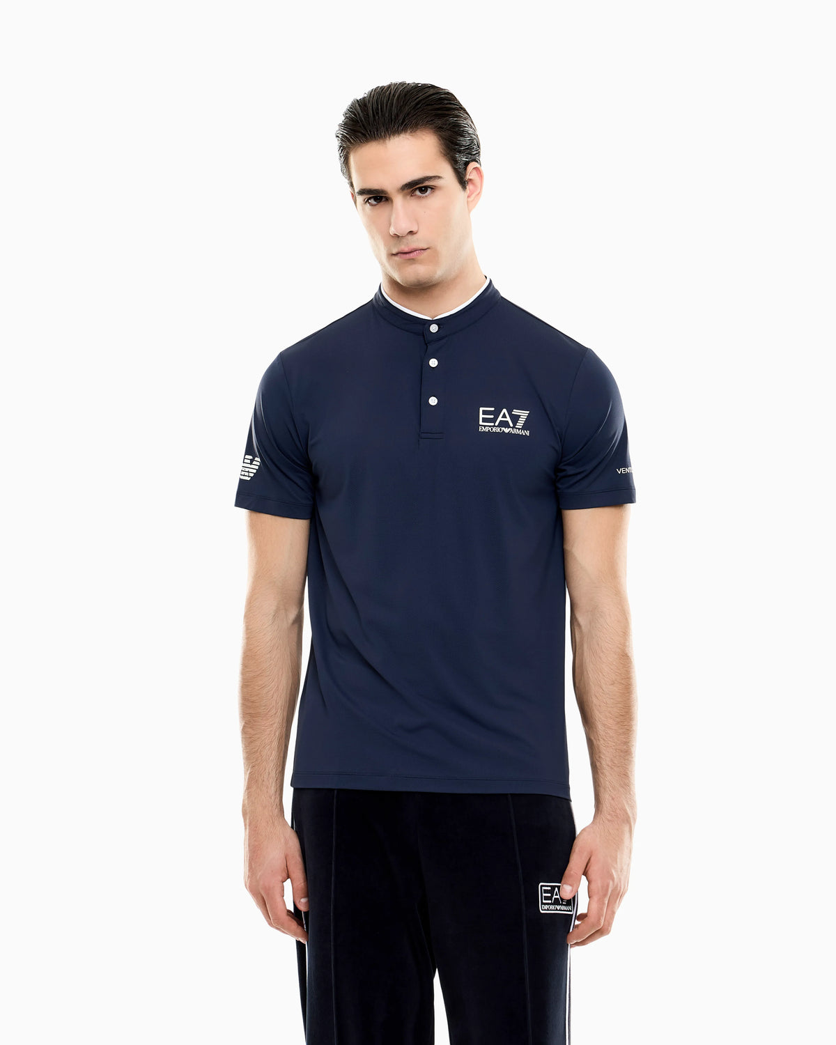 Ventus7 polo with henley collar Tennis Pro