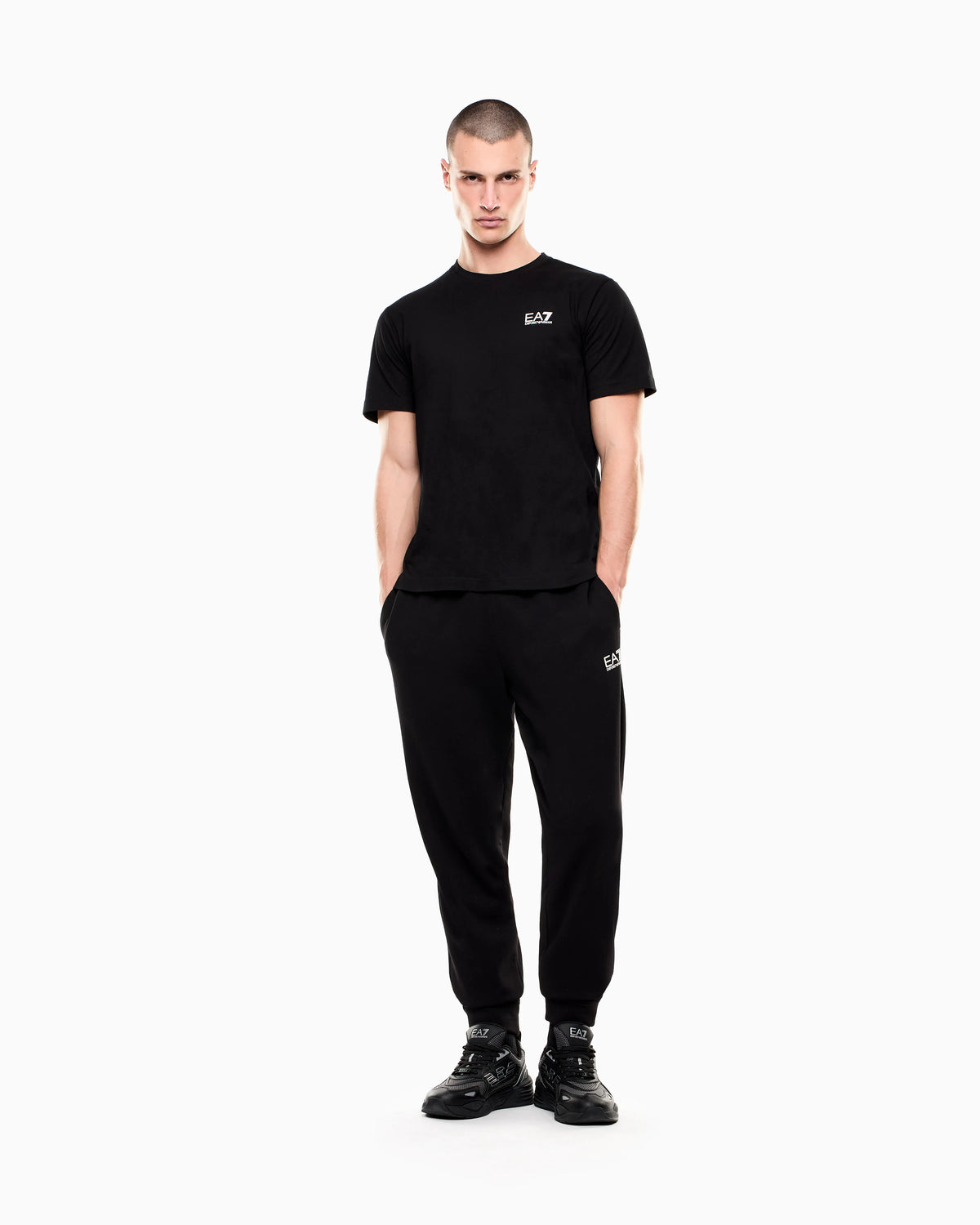 Cotton shirt in Pima jersey with crew neck Core Identity