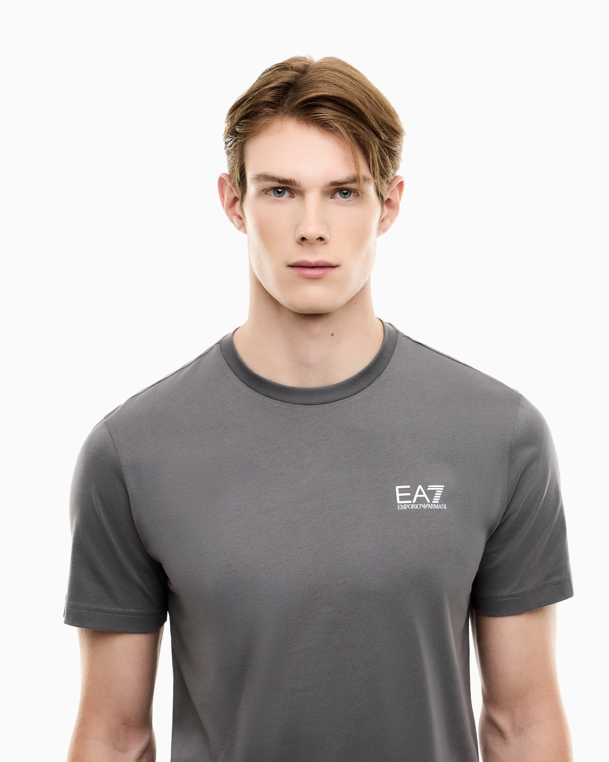 Cotton shirt in Pima jersey with crew neck Core Identity