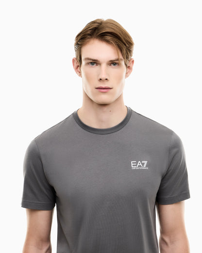 Cotton shirt in Pima jersey with crew neck Core Identity