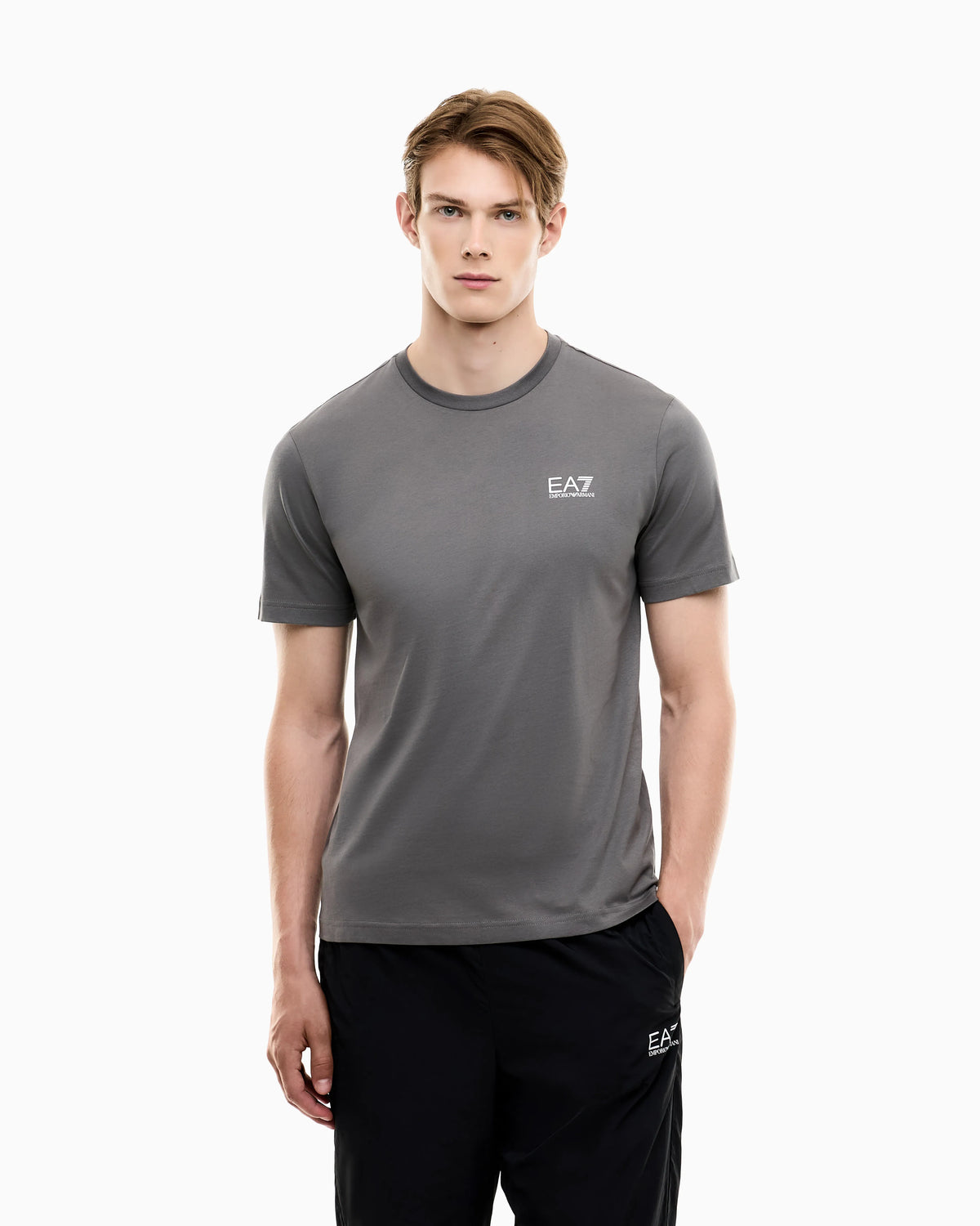 Cotton shirt in Pima jersey with crew neck Core Identity