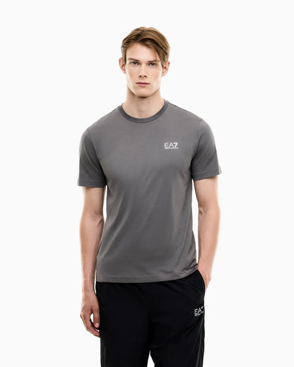 Cotton shirt in Pima jersey with crew neck Core Identity