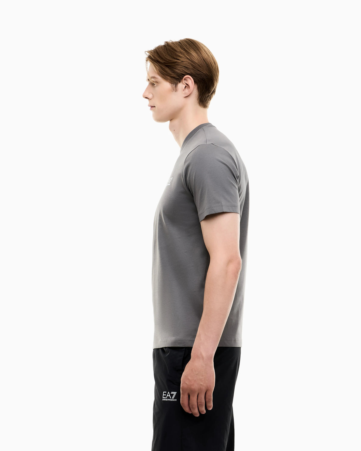 Cotton shirt in Pima jersey with crew neck Core Identity