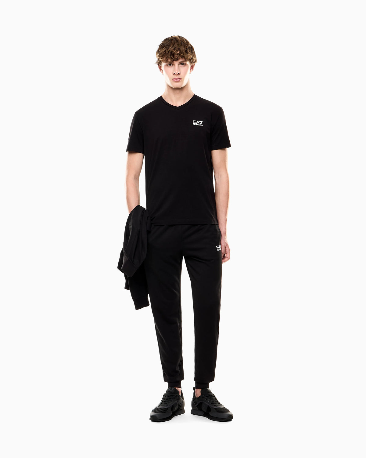 Core Identity stretch cotton jersey V-neck T-shirt