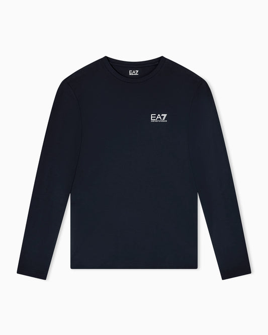 Crew neck t-shirt Core Identity in cotton with long sleeves