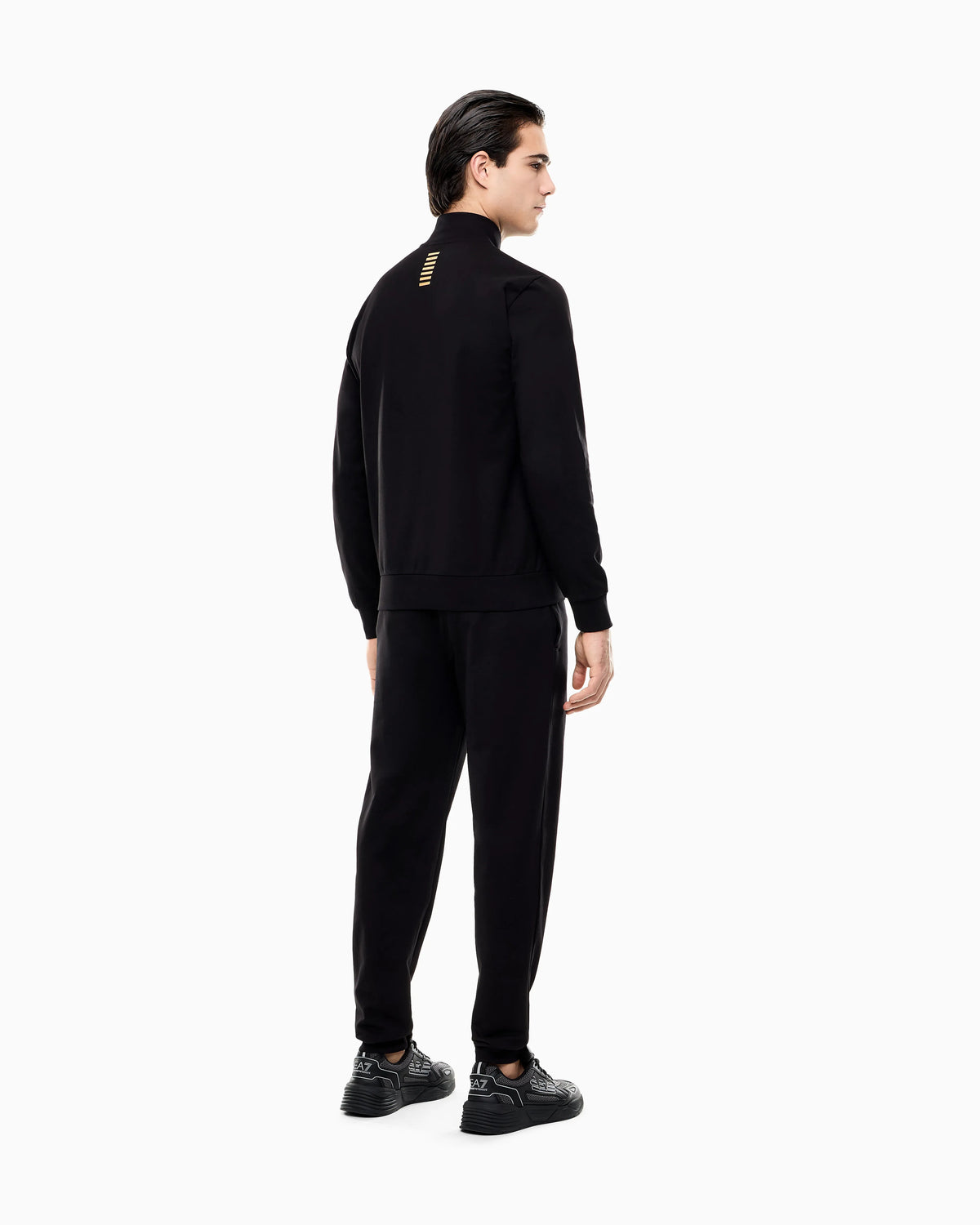 Cotton suit with zip and stand collar Core Identity