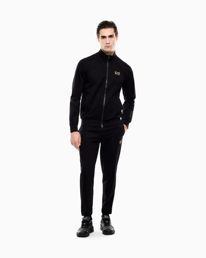 Cotton suit with zip and stand collar Core Identity
