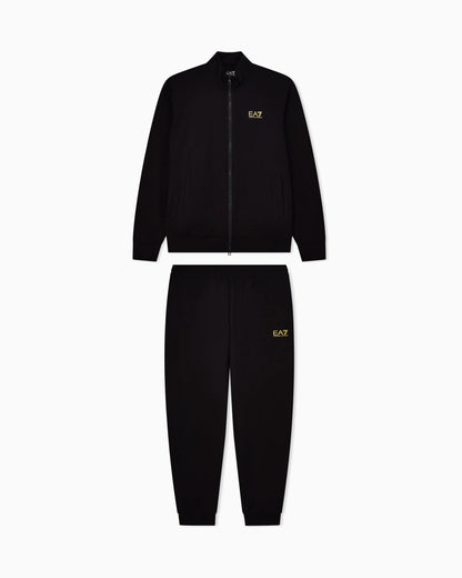 Cotton suit with zip and stand collar Core Identity