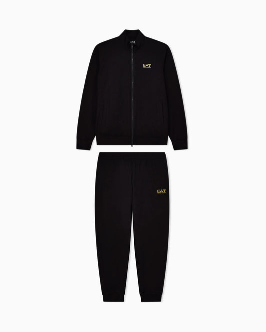 Cotton suit with zip and stand collar Core Identity