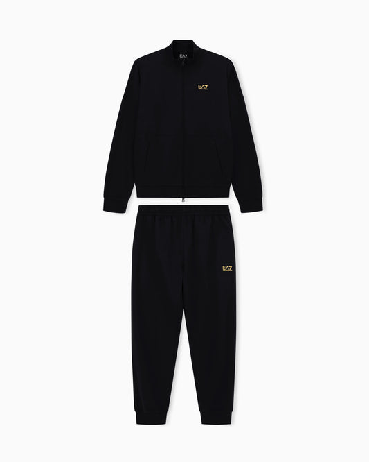 Cotton suit with a stand collar and zip Core Identity