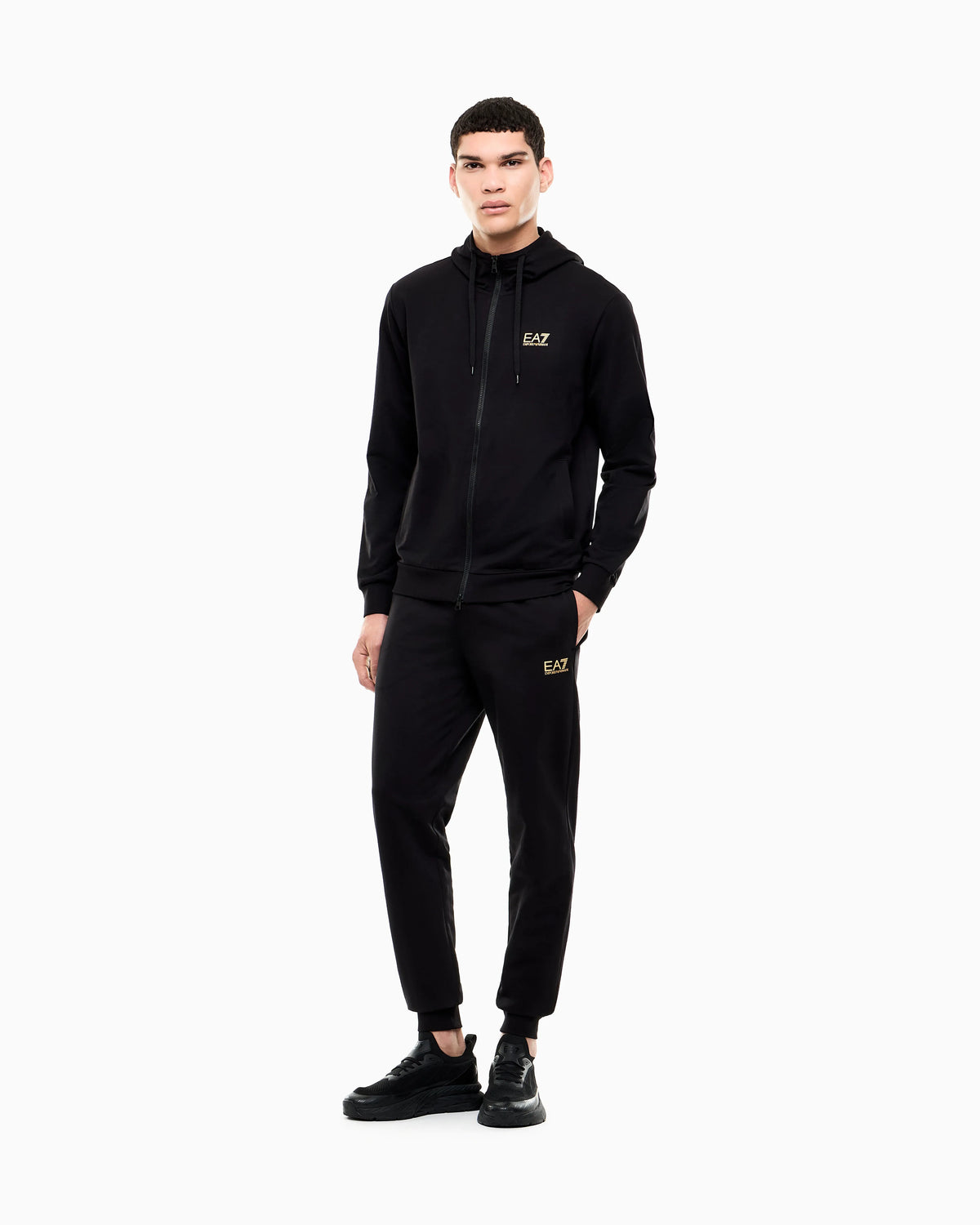 Cotton two-piece suit with a zip hoodie Core Identity