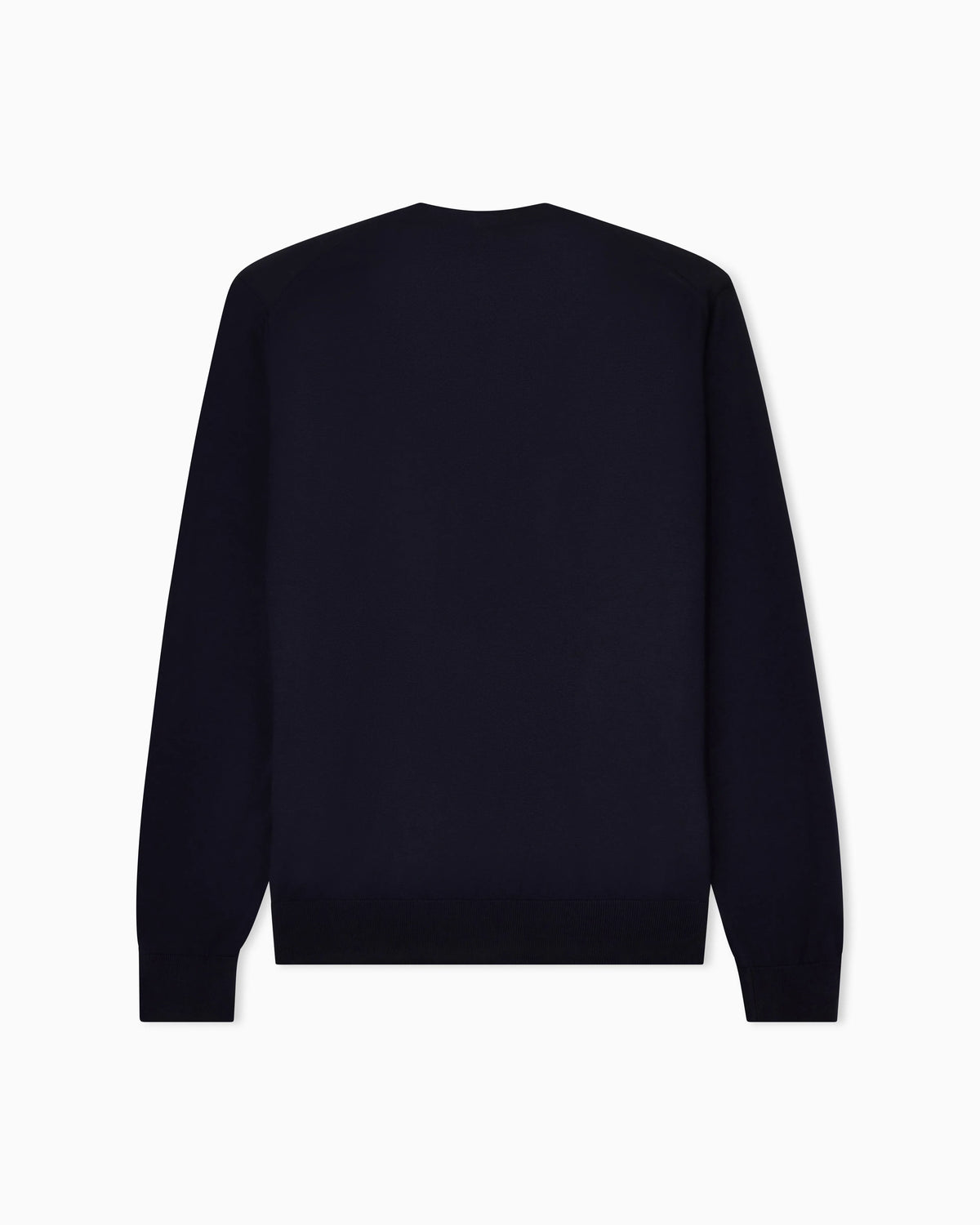 Button cardigan in virgin wool with a V-neck