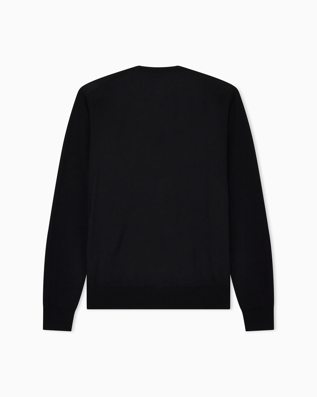 Button cardigan in virgin wool with a V-neck