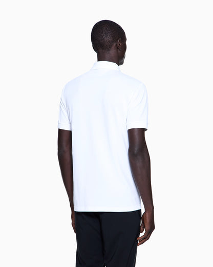 Slim fit polo  in stretch cotton pique with logo