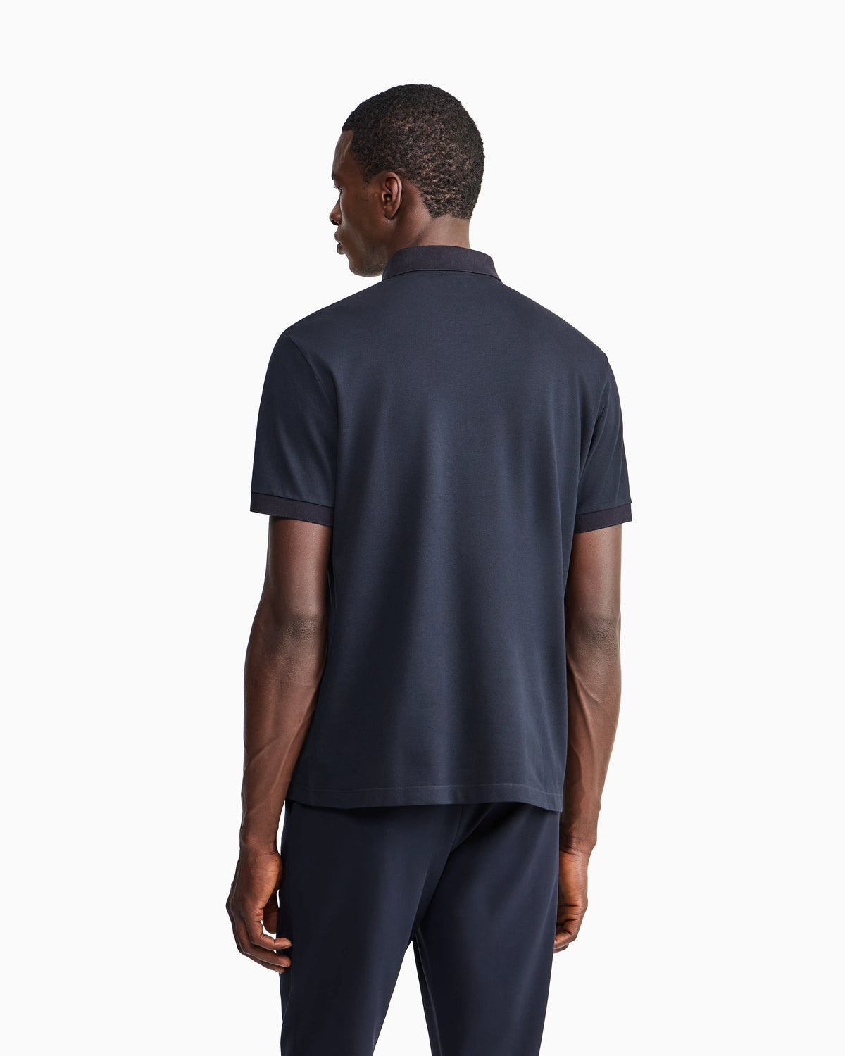 Slim fit polo  in stretch cotton pique with logo