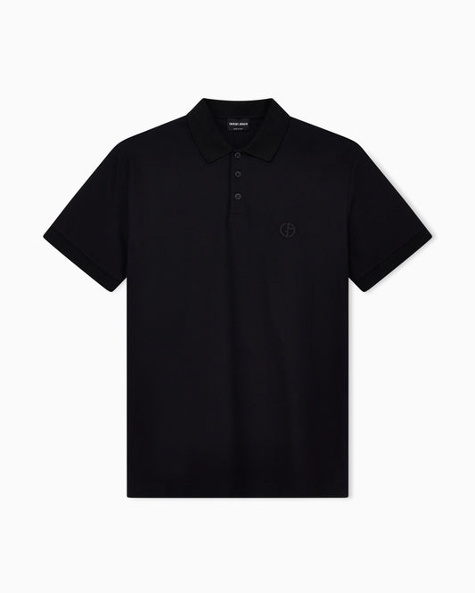 Slim fit polo  in stretch cotton pique with logo