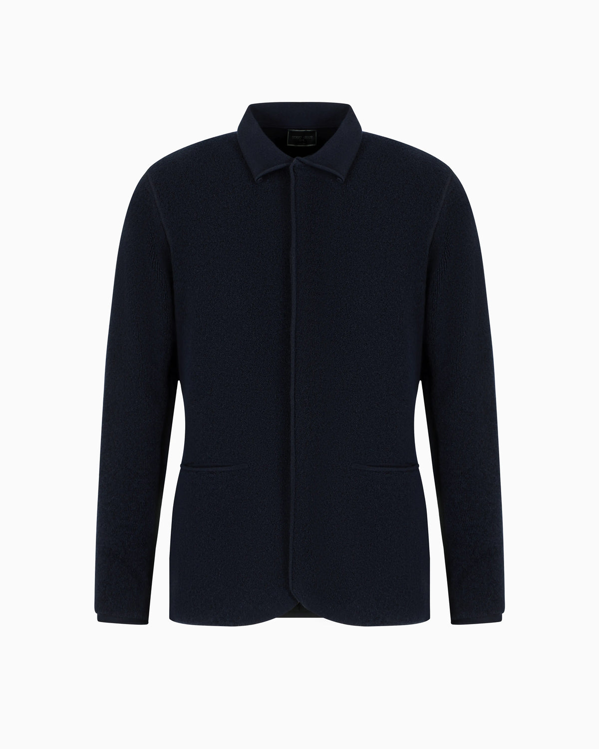 Icon single-breasted jacket in loop-stitch cashmere