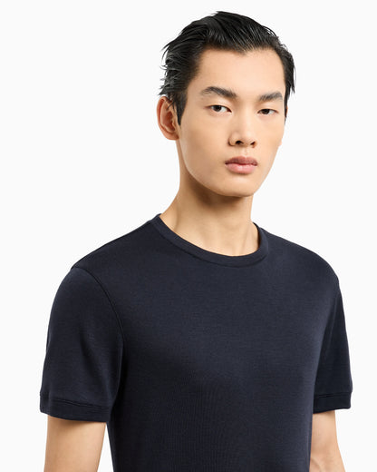 Short-sleeved cashmere Icon jumper