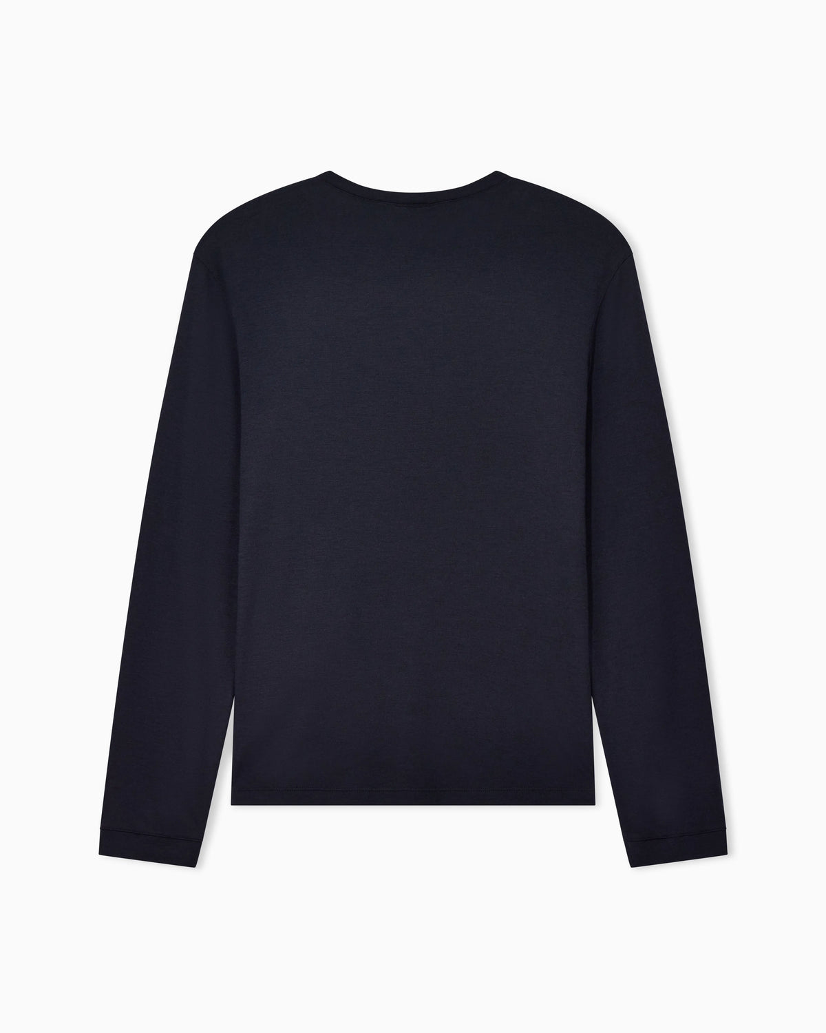 Crew neck jumper in pure cashmere interlock Icon