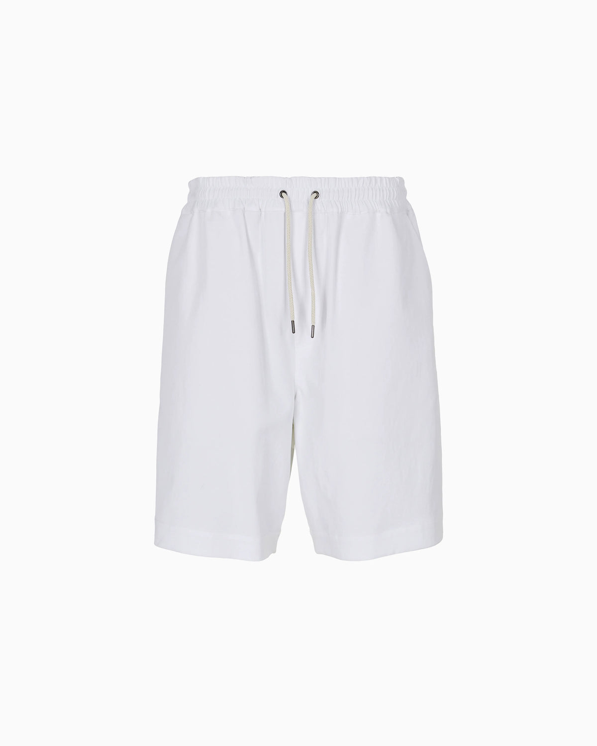 Flat front bermuda shorts made of lyocell canvas and cotton