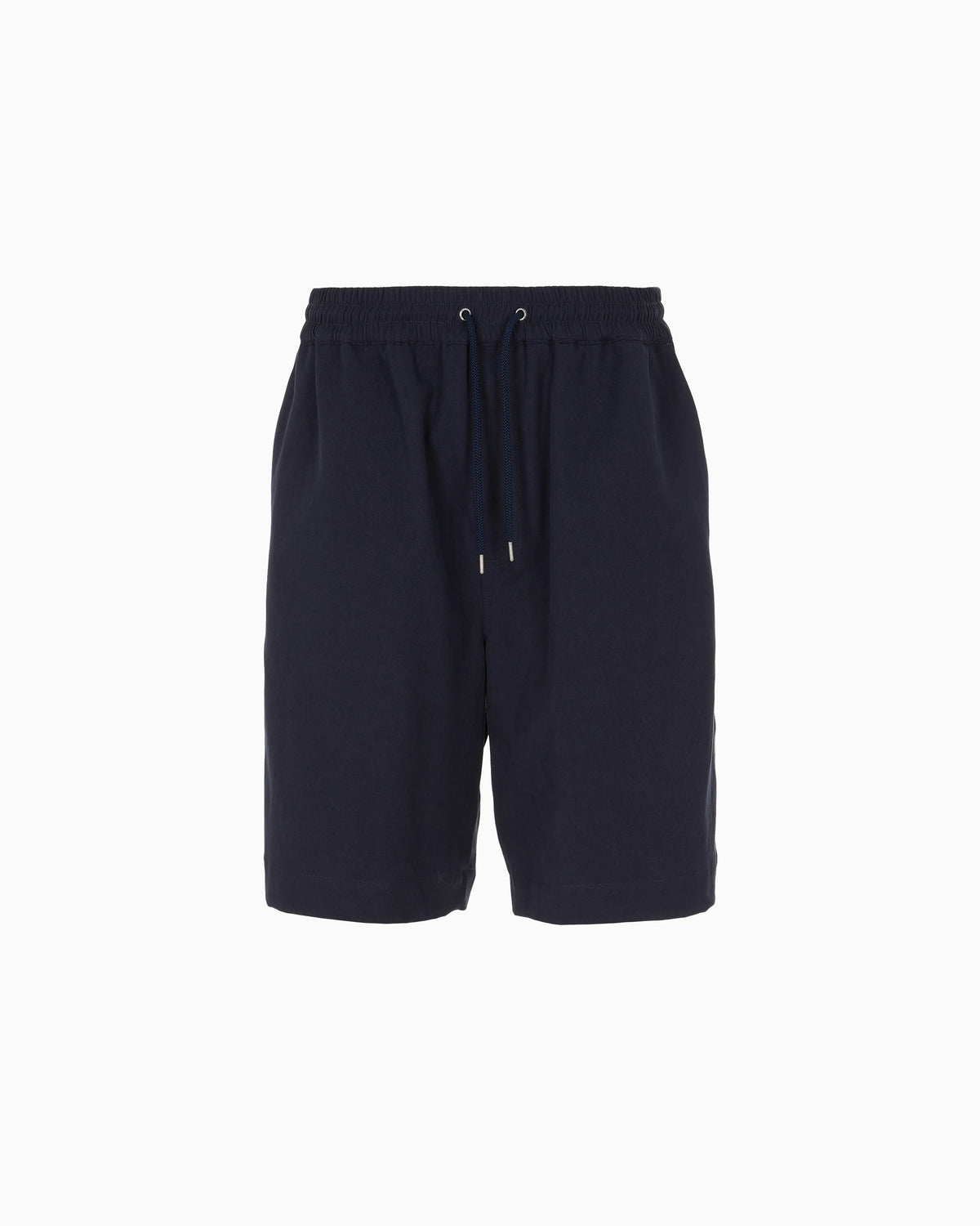Flat front bermuda shorts made of lyocell canvas and cotton