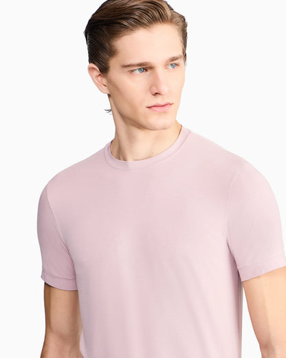 crew-neck T-shirt in stretch viscose jersey