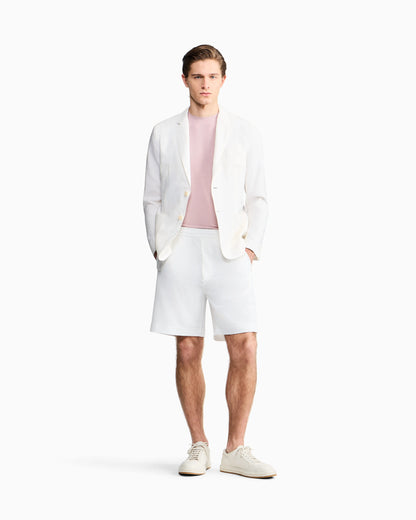 crew-neck T-shirt in stretch viscose jersey